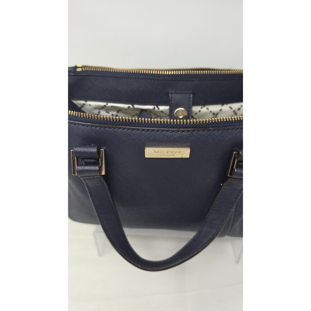 Kate Spade Newbury Lane Blue Small Satchel Crossbody Bag Saffiano Leather Loden - Picture 5 of 16